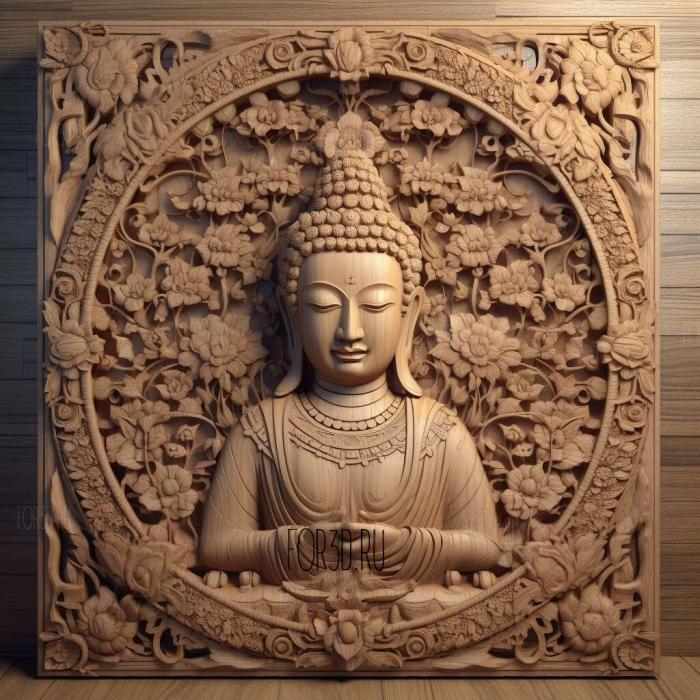 stl buddha 4 stl model for CNC